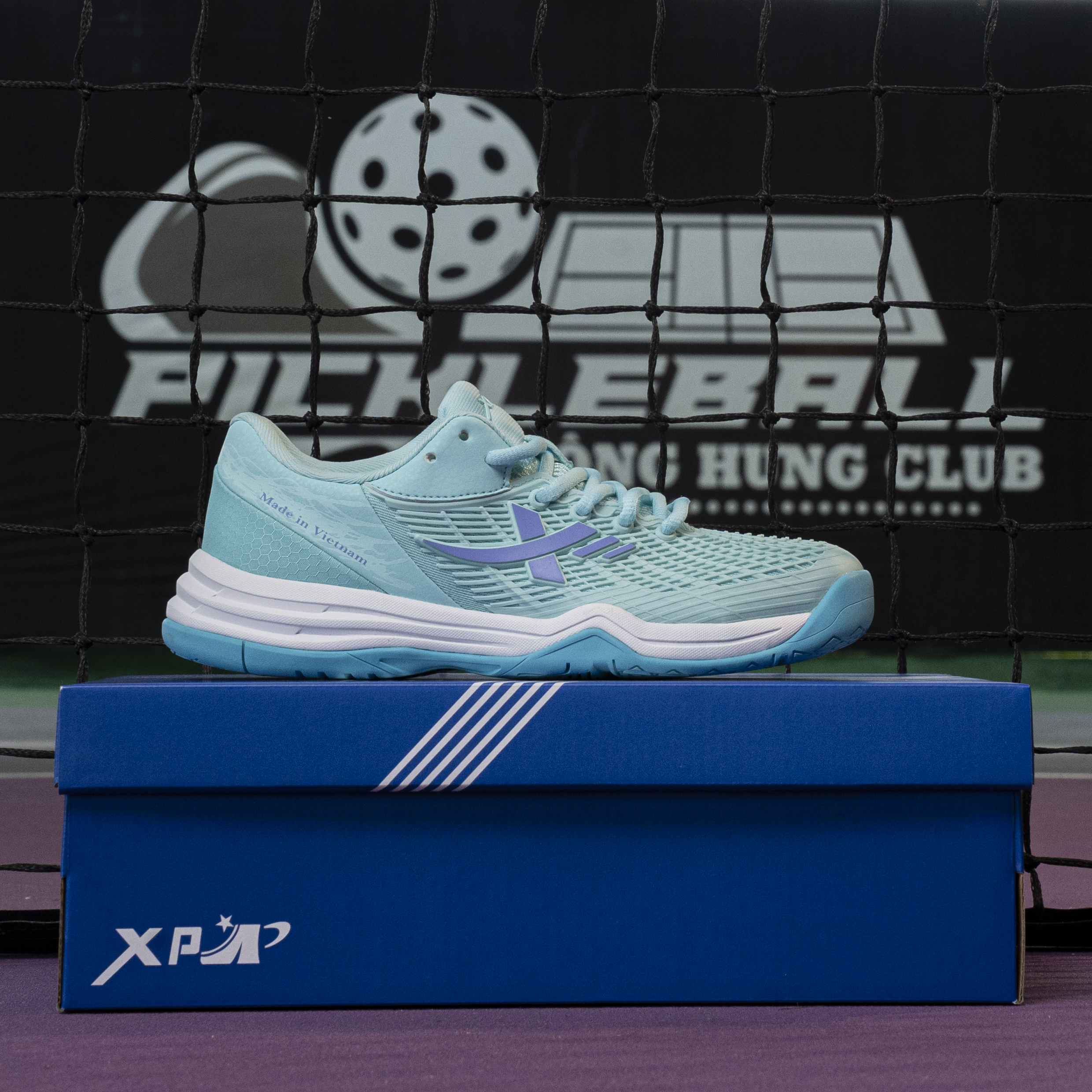 Giày Pickleball Xampo Max -  Chơi Cầu Lông, Bóng Chuyền, Tennis Nam Nữ | Xampovn - Giày chất lượng cao - Xanh Ngọc