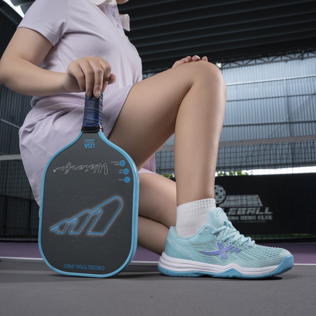 Giày Pickleball Xampo Max -  Chơi Cầu Lông, Bóng Chuyền, Tennis Nam Nữ | Xampovn - Giày chất lượng cao - Xanh Ngọc